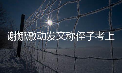 谢娜子考激动大红必须包称侄华发文发个上清