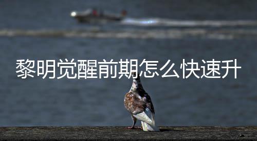 醒快明觉怎么觉醒级方前期快速黎明 黎法介升级速升绍